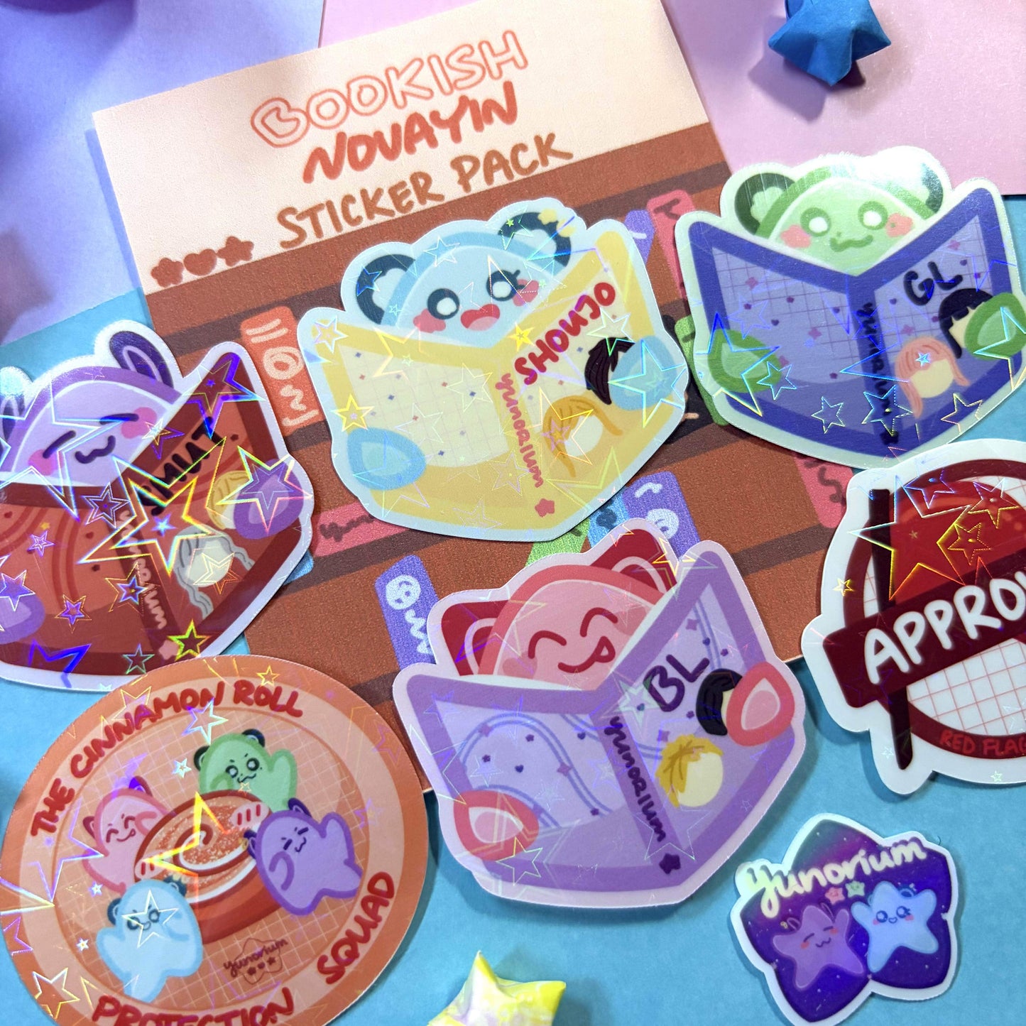 Bookish Novayin Sticker Pack | Novayin Mascots