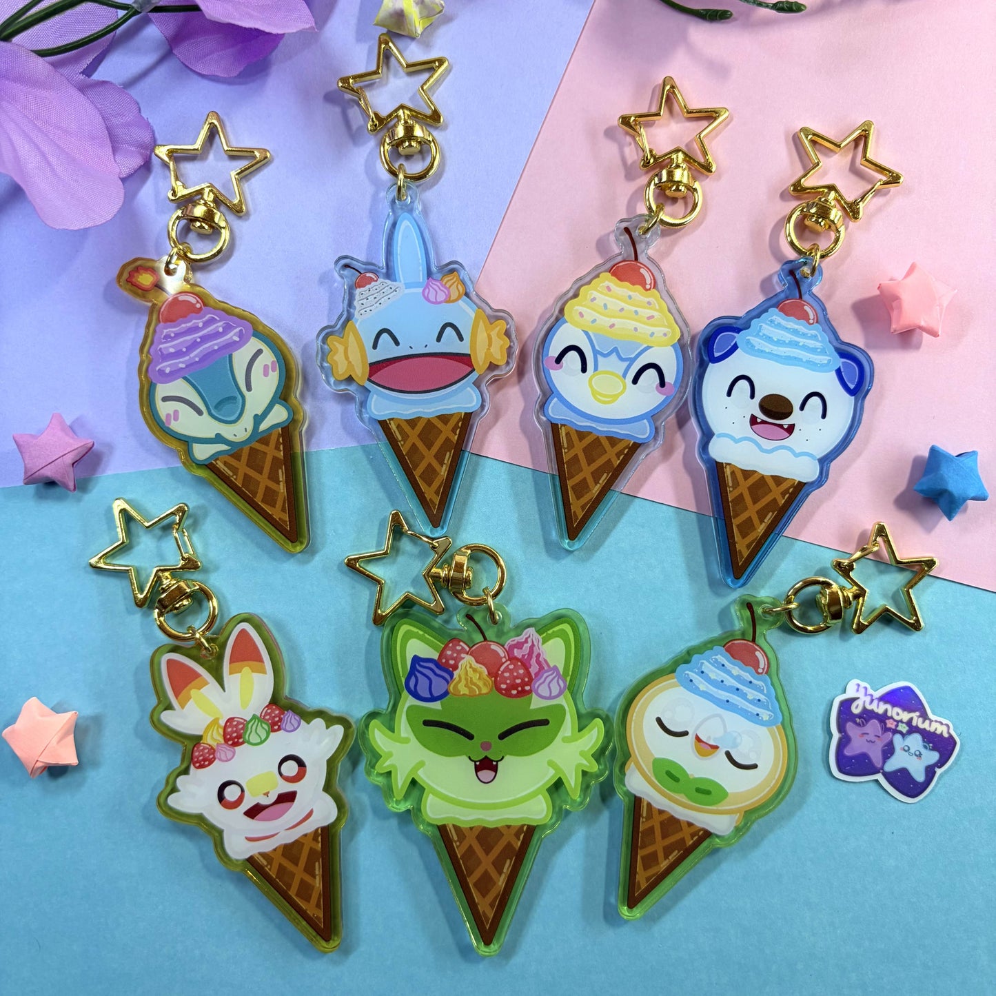 Generations 5-9 Ice Cream Keychains