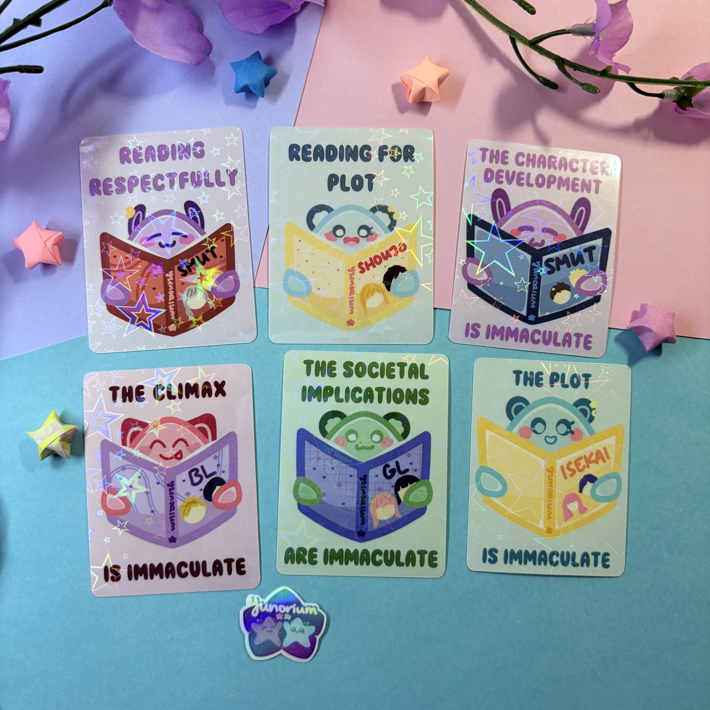 Book Genre Stickers | Novayin Mascots