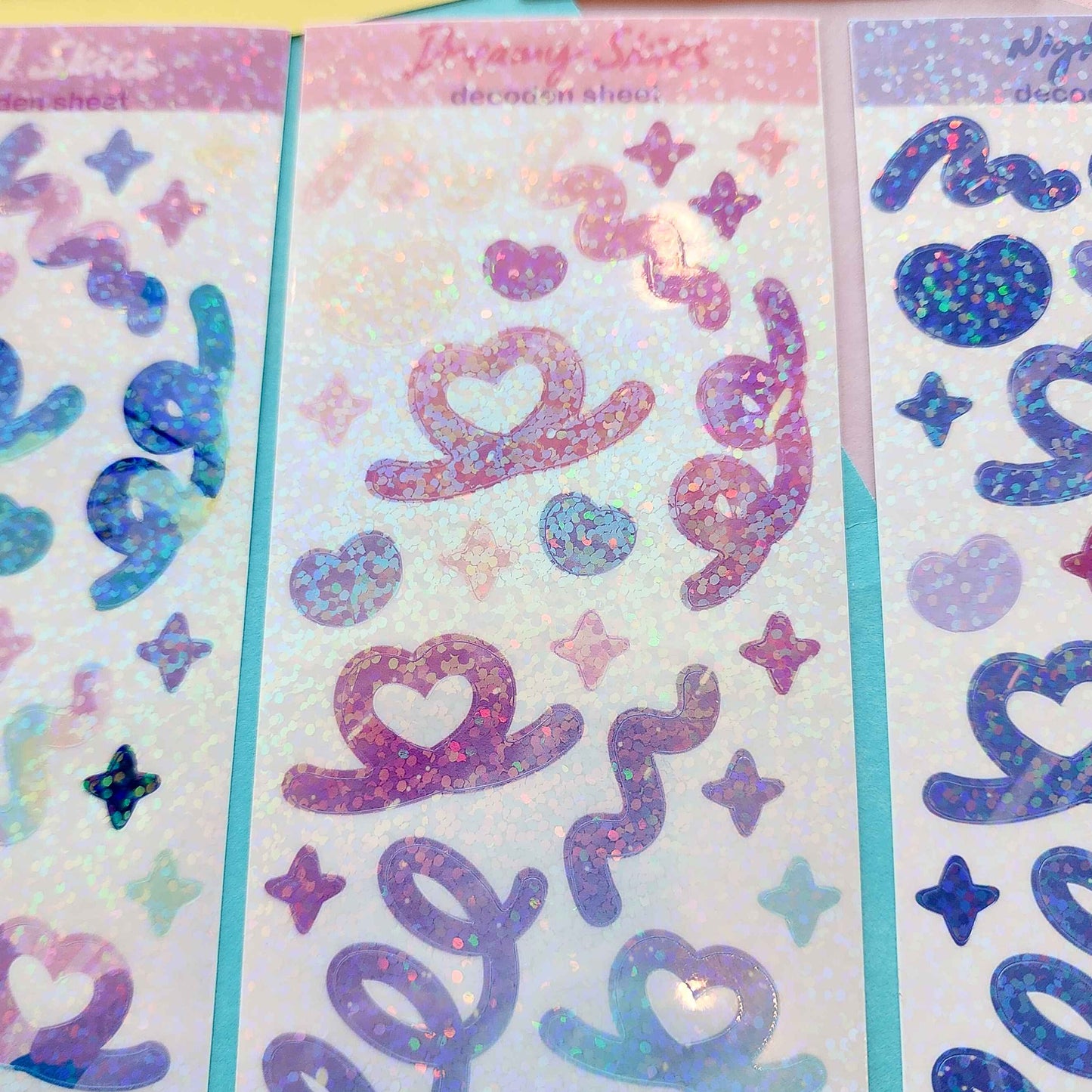 Sky Pastel Decoden Sticker Sheets | Original Design