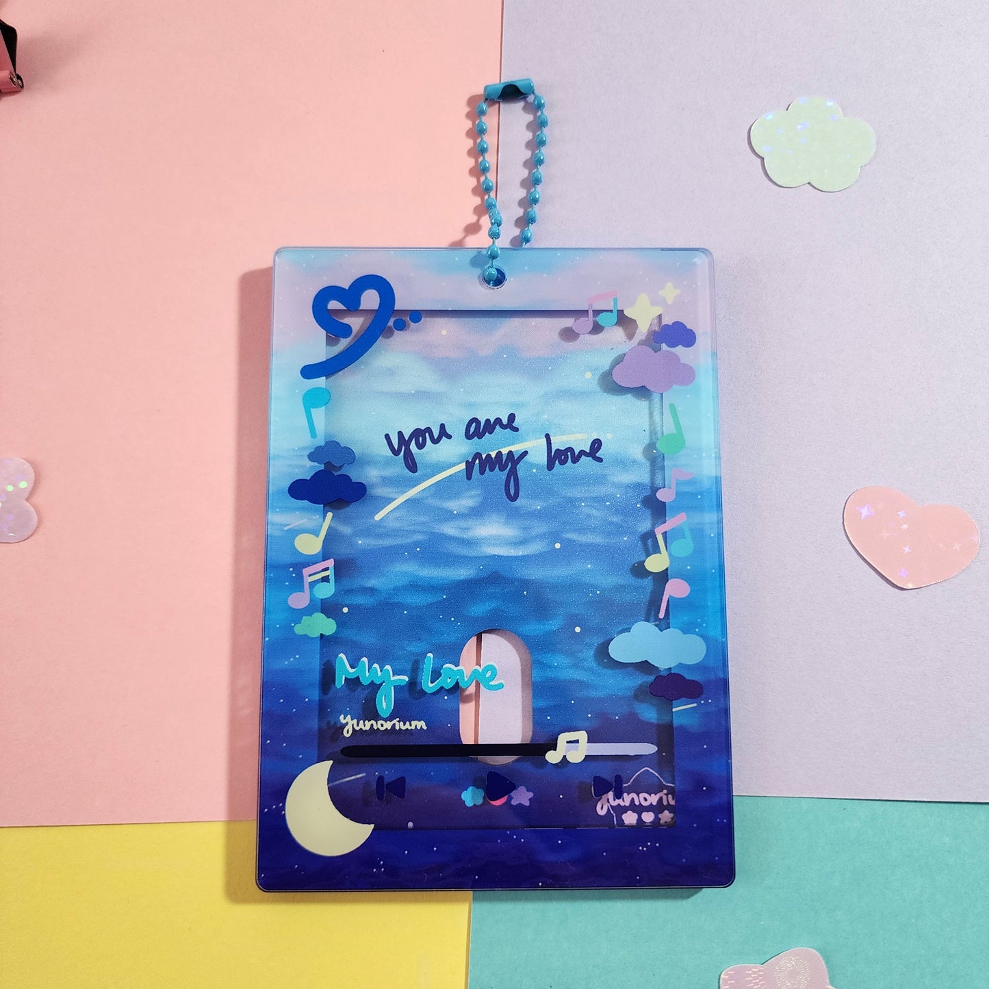 Ocean Blues | Acrylic Photocard Holder Keychain