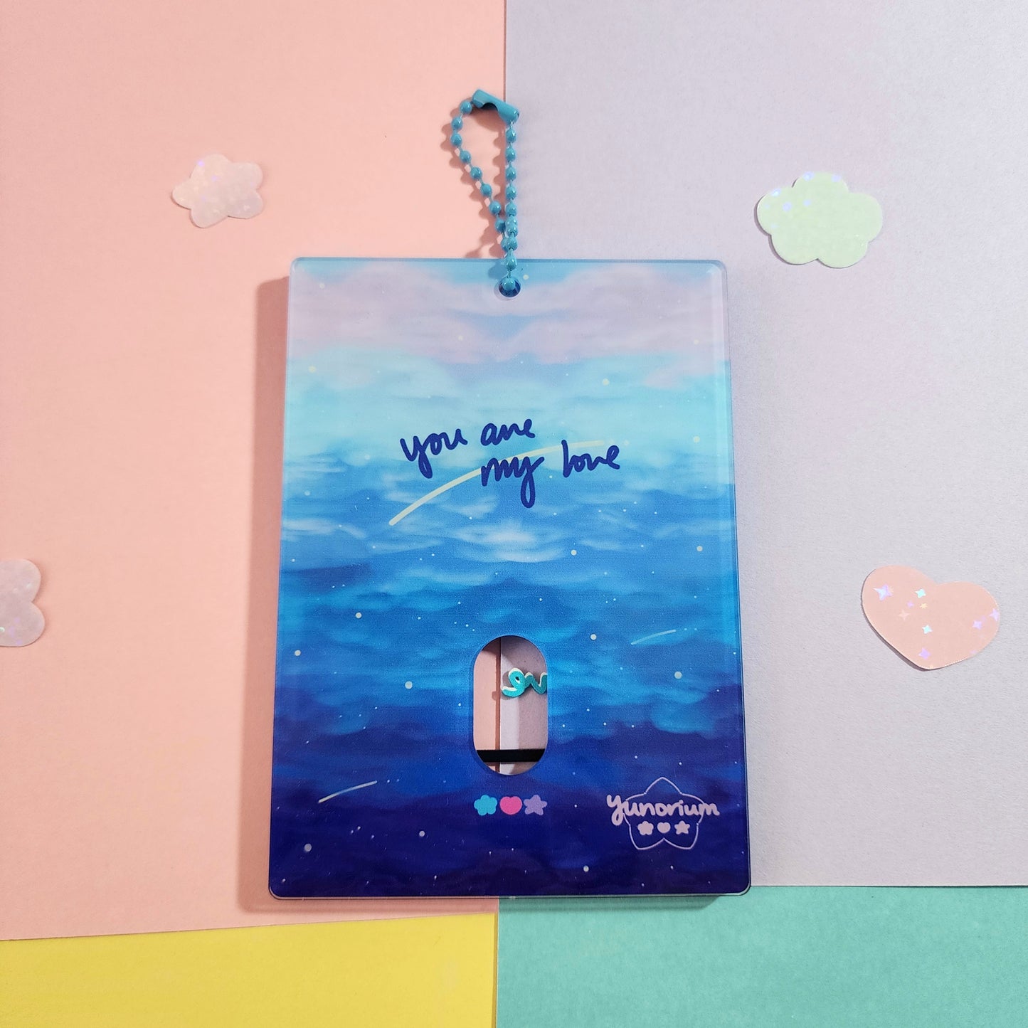 Ocean Blues | Acrylic Photocard Holder Keychain