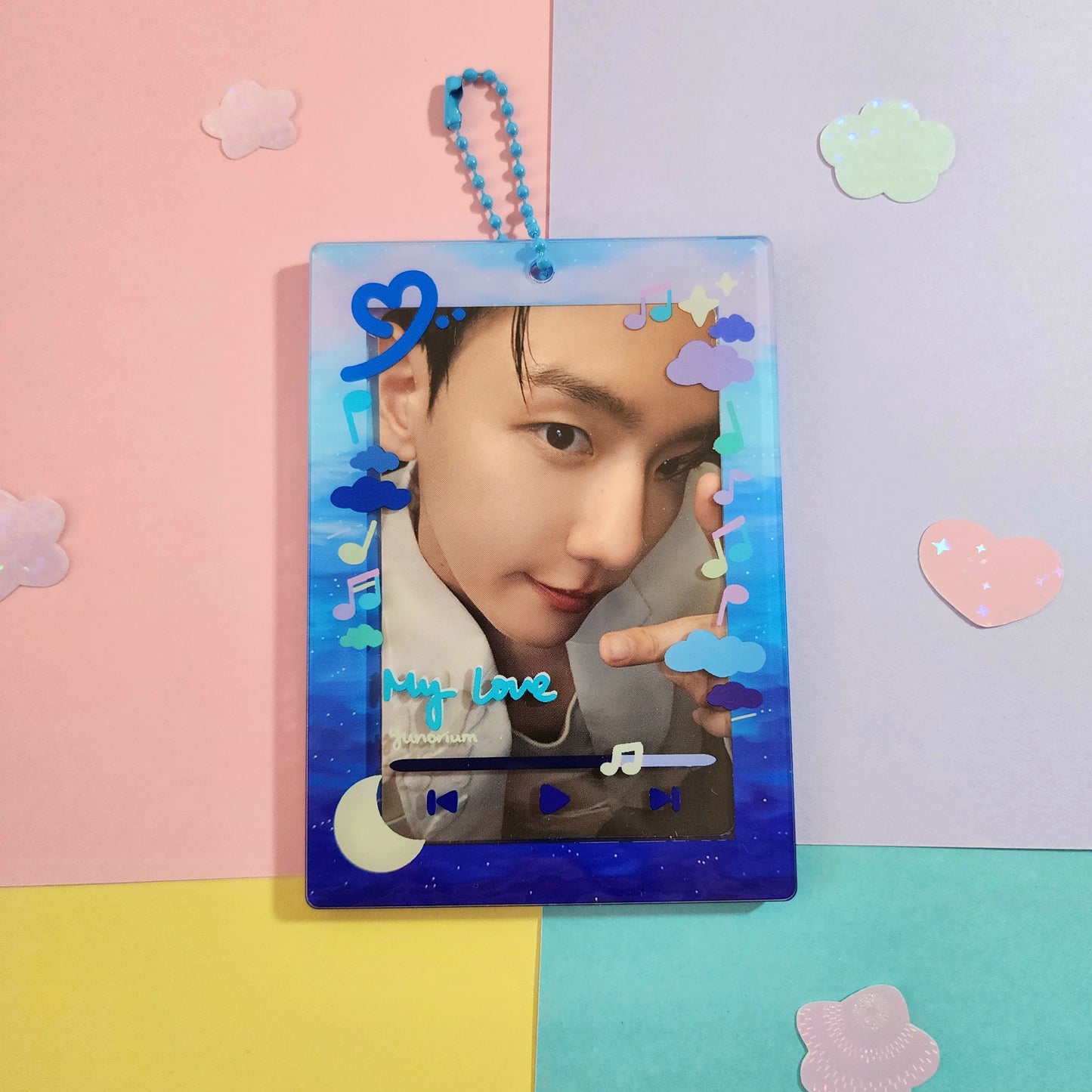 Ocean Blues | Acrylic Photocard Holder Keychain