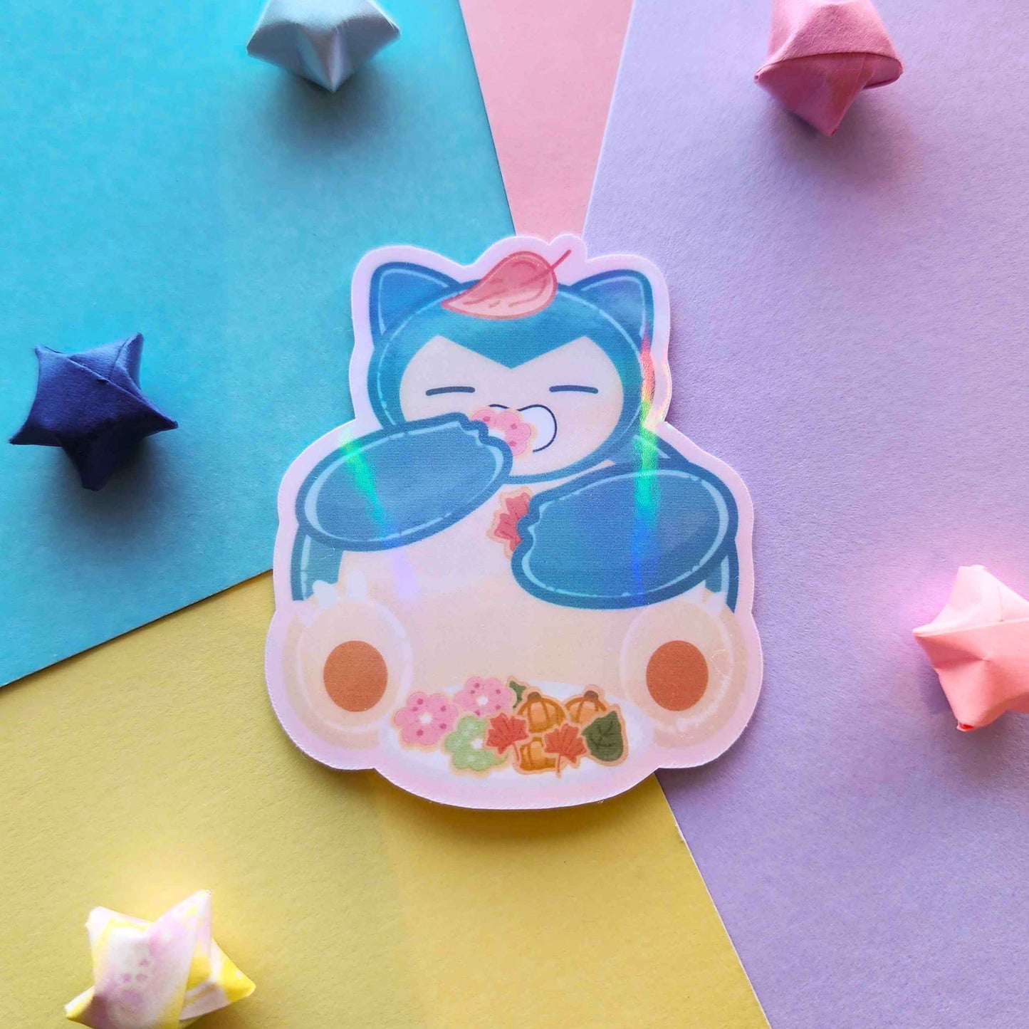 Snorlax Snack Sticker