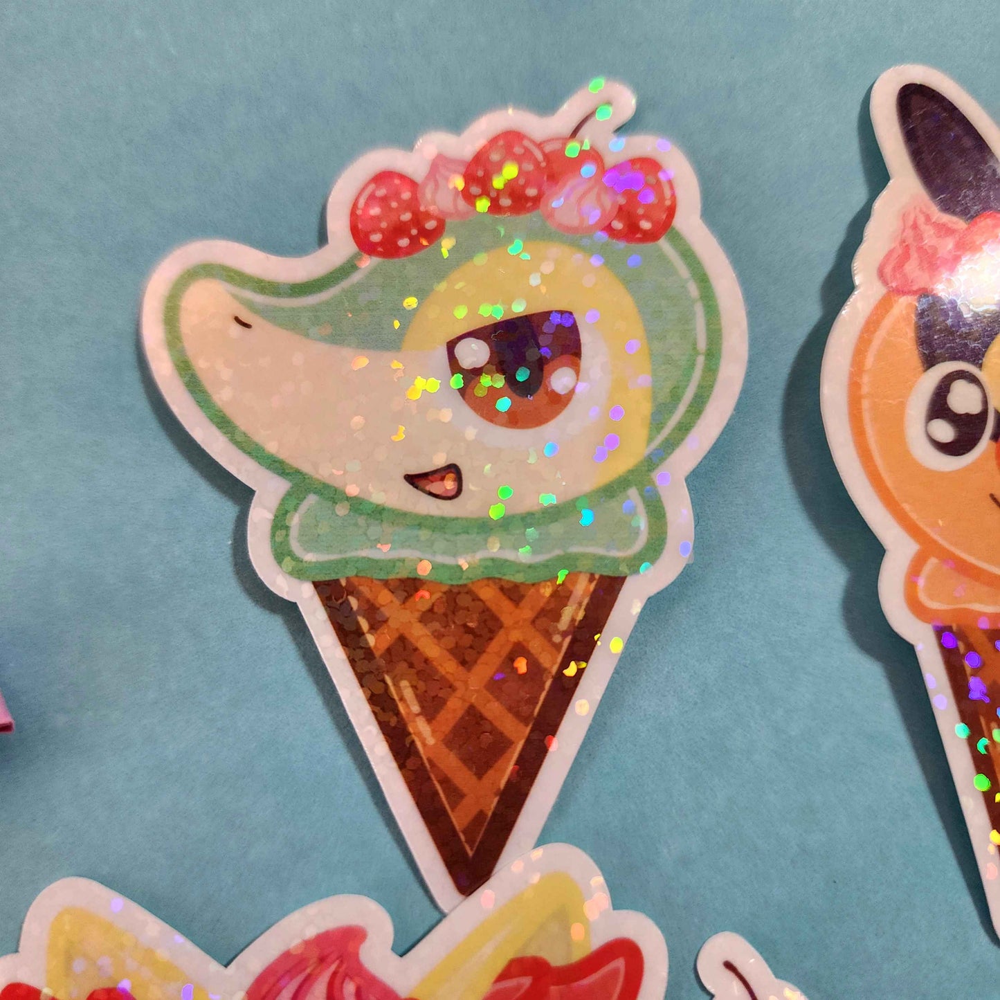 Generation 5-9 Starter Ice Cream Stickers