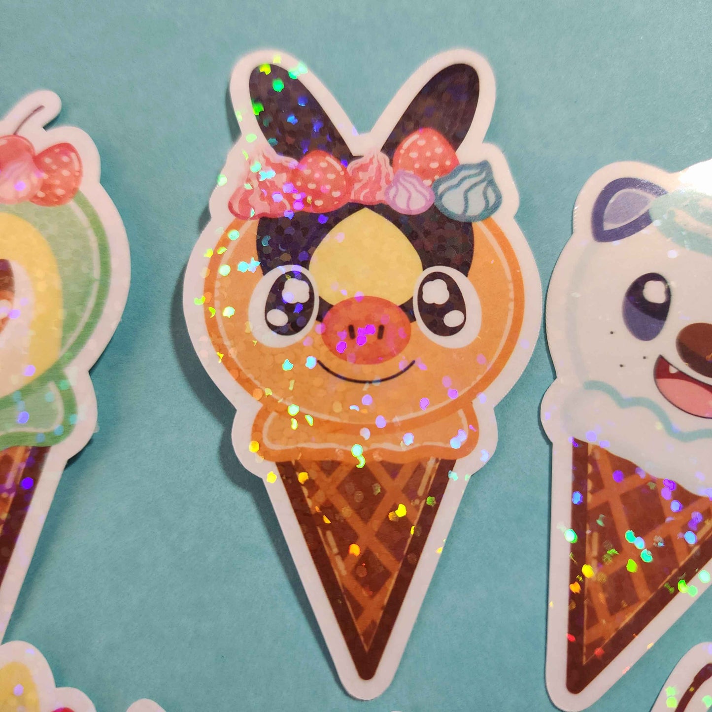 Generation 5-9 Starter Ice Cream Stickers