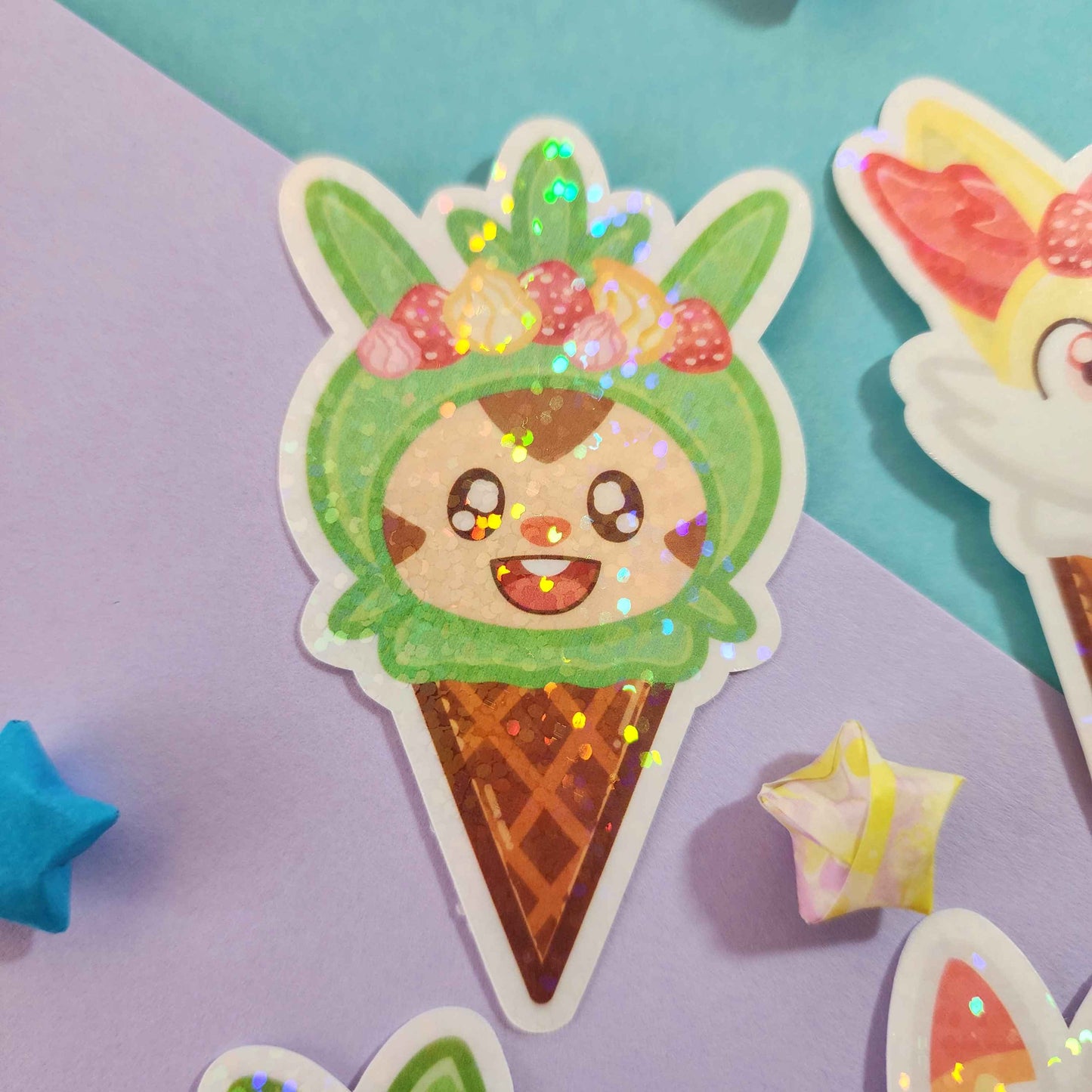 Generation 5-9 Starter Ice Cream Stickers