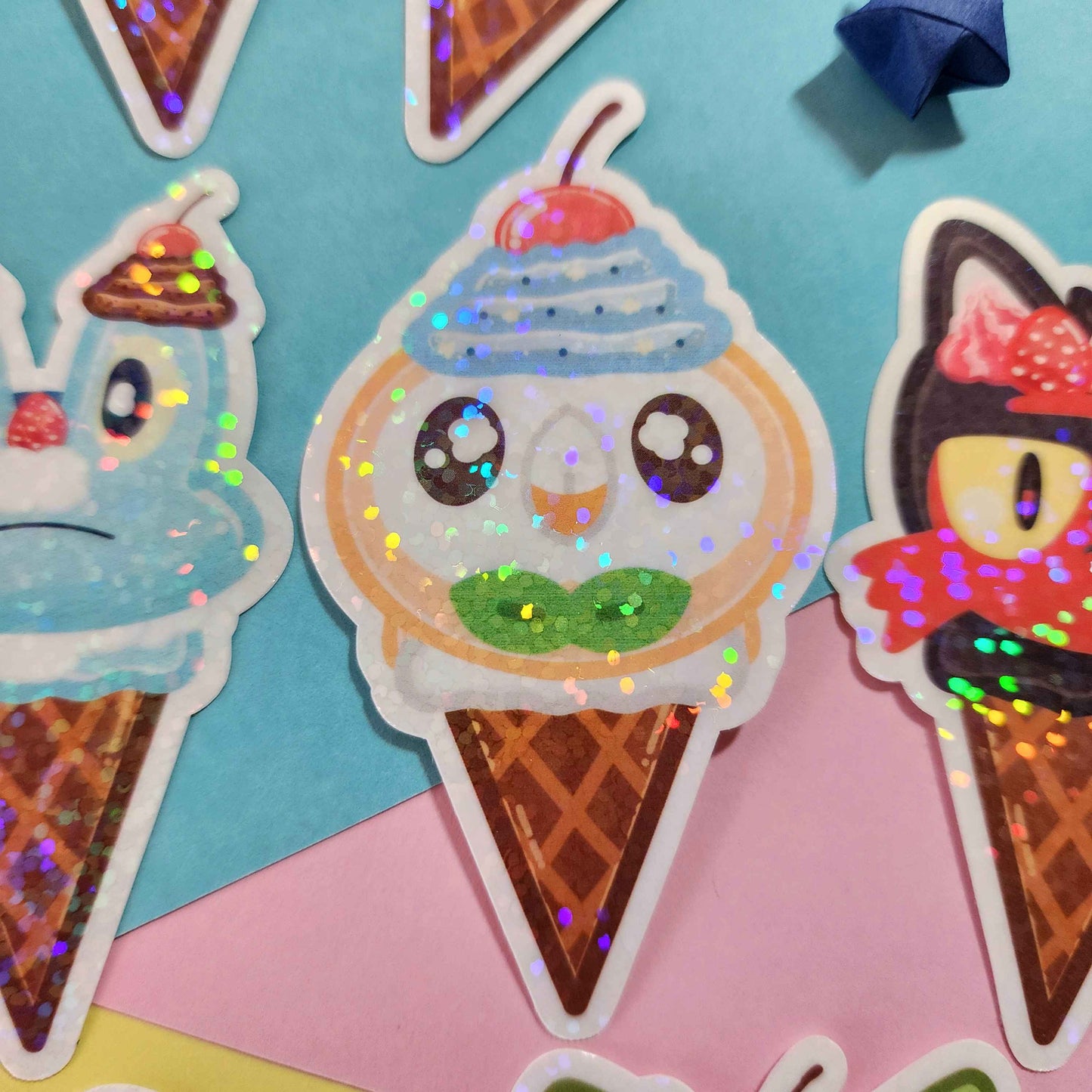 Generation 5-9 Starter Ice Cream Stickers
