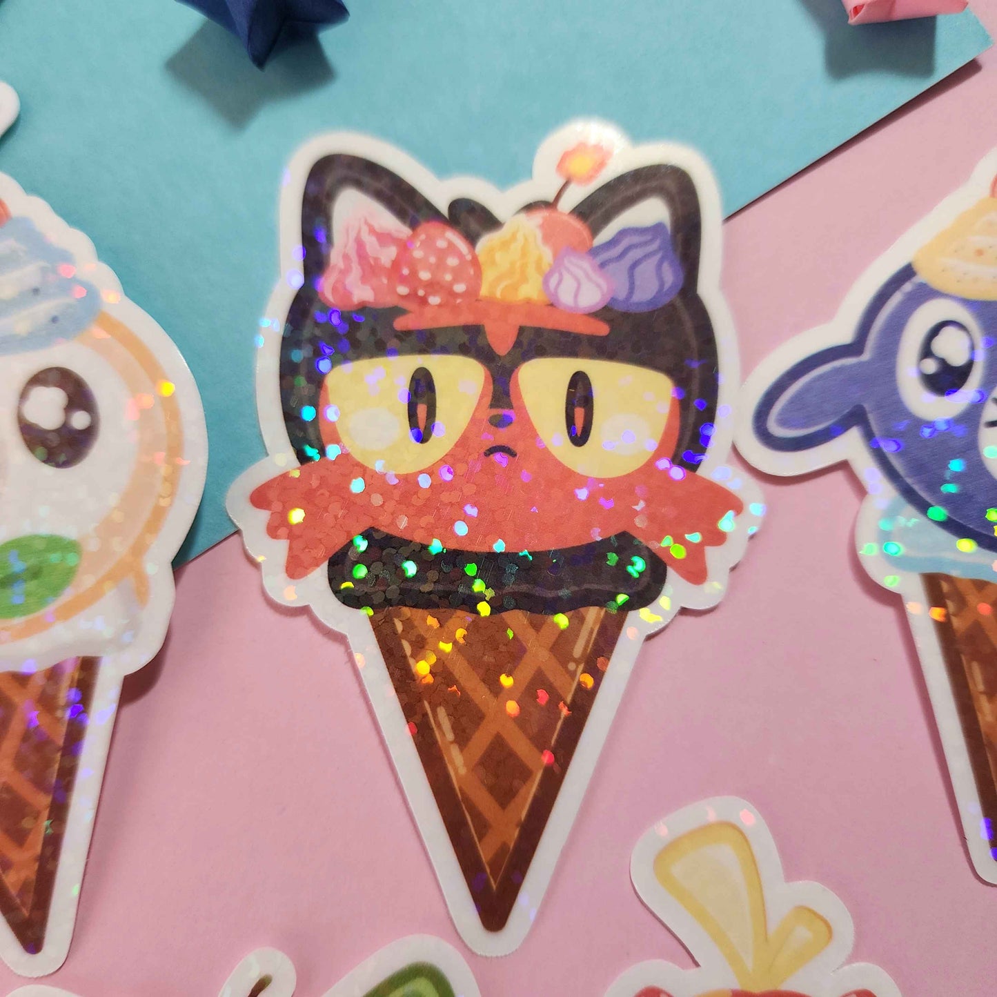 Generation 5-9 Starter Ice Cream Stickers