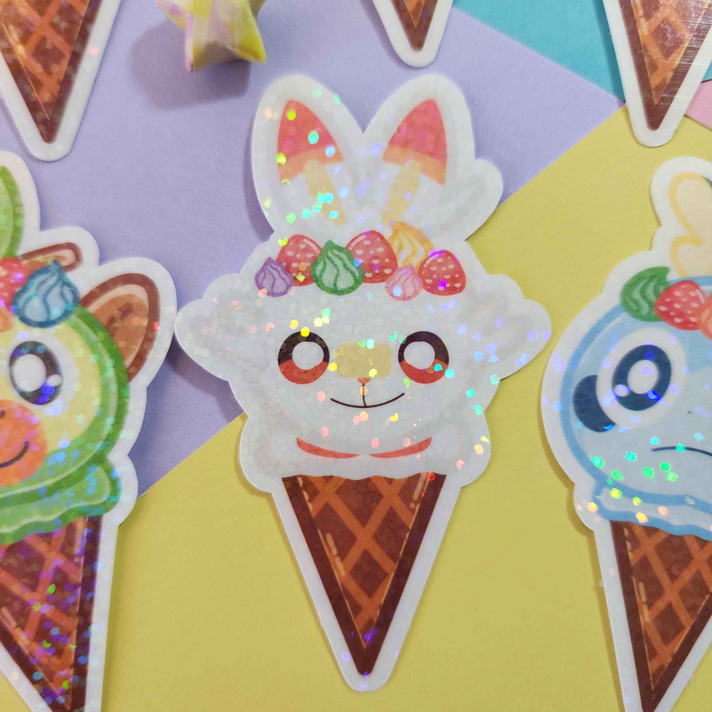 Generation 5-9 Starter Ice Cream Stickers