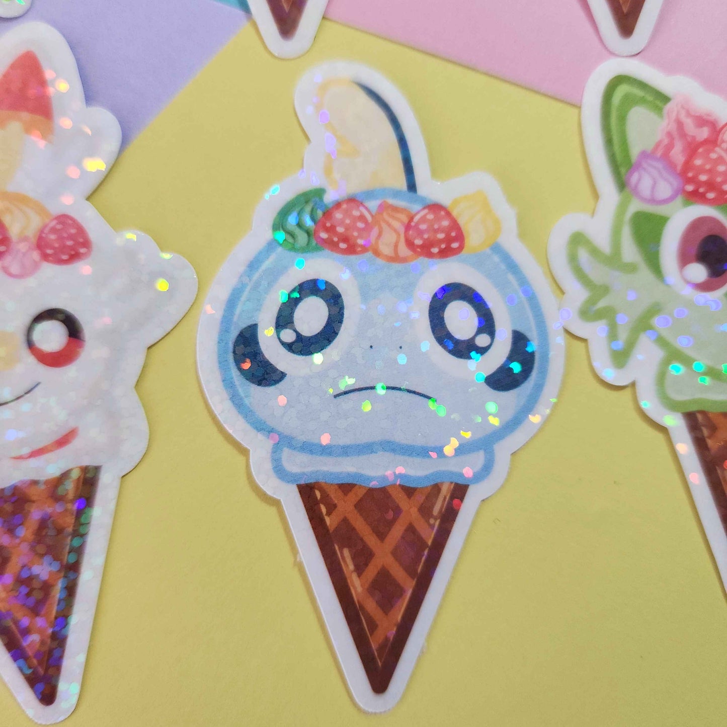 Generation 5-9 Starter Ice Cream Stickers
