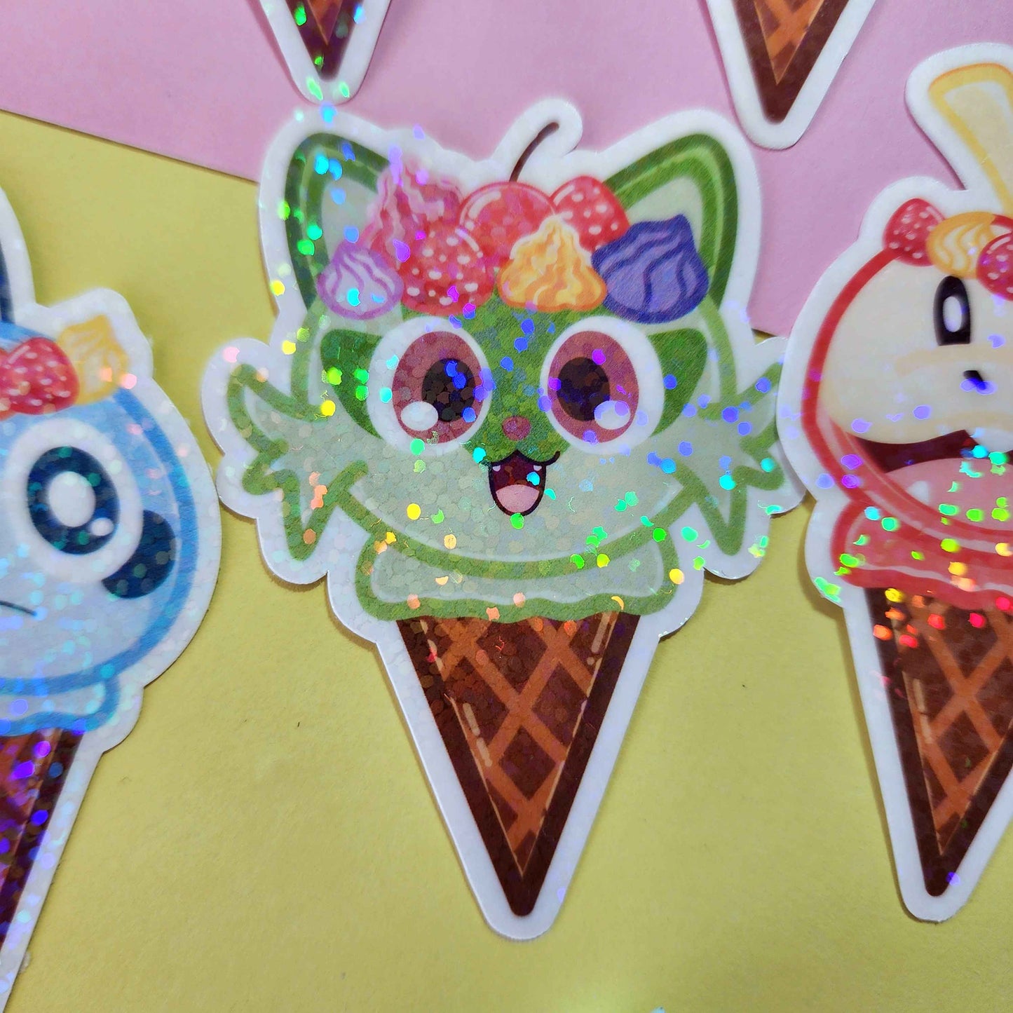 Generation 5-9 Starter Ice Cream Stickers