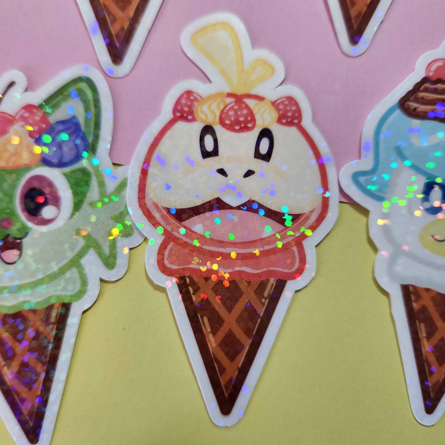 Generation 5-9 Starter Ice Cream Stickers