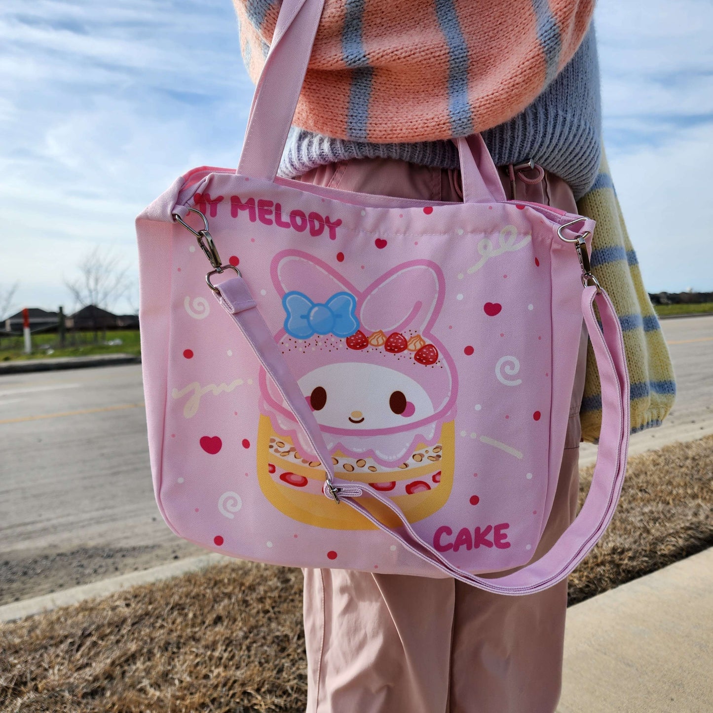 Pink Bunny Tote Bag
