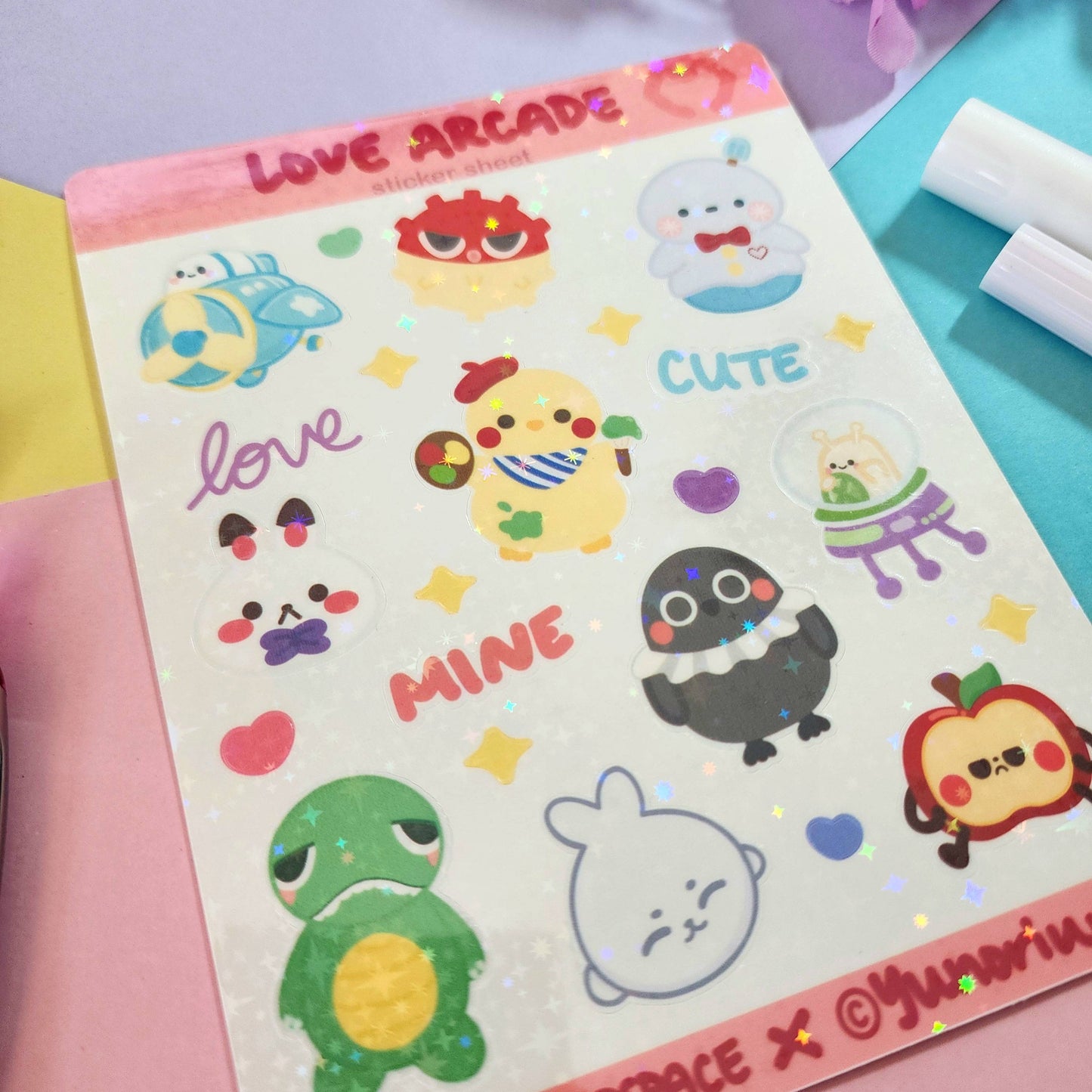 Love Arcade Sticker Sheet | Love and Deepspace