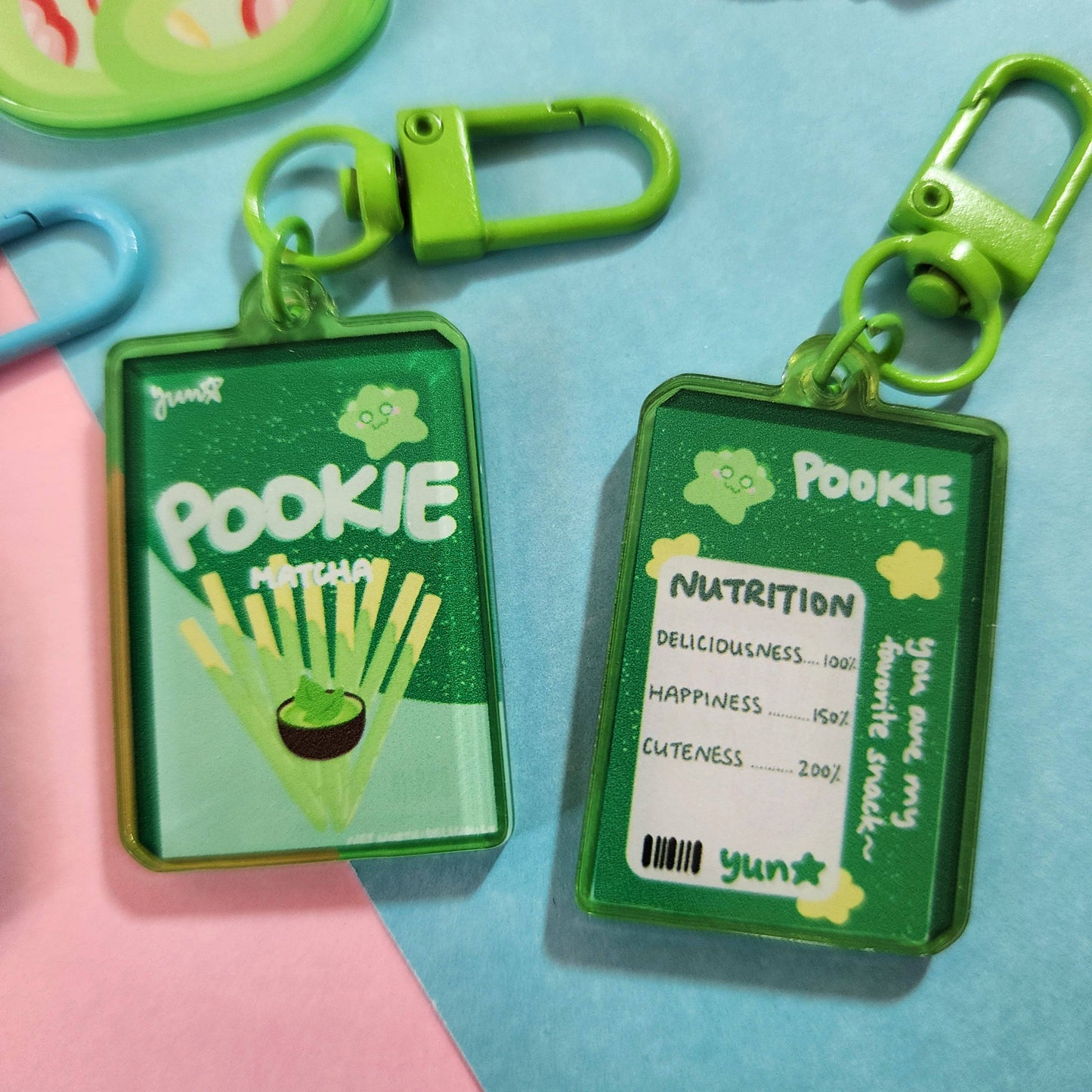 Matcha Menu Keychains
