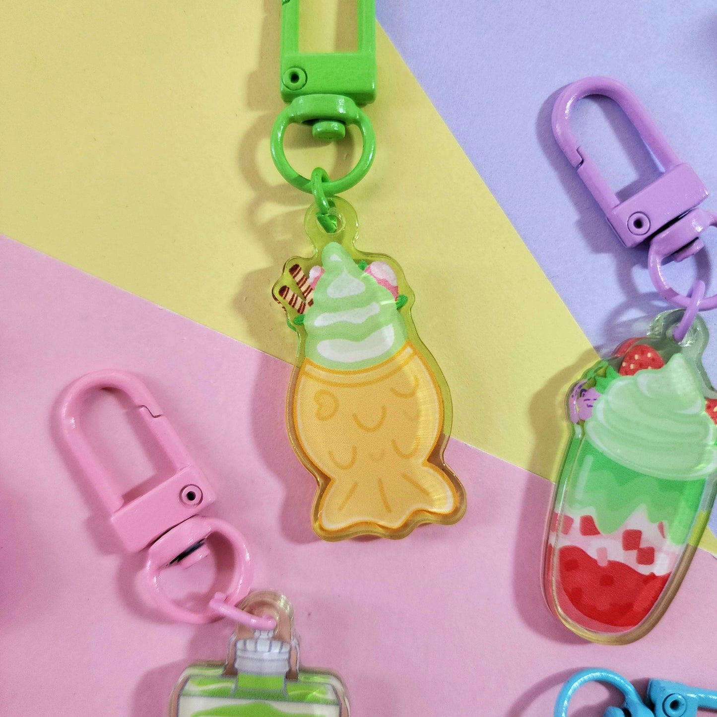 Matcha Menu Keychains