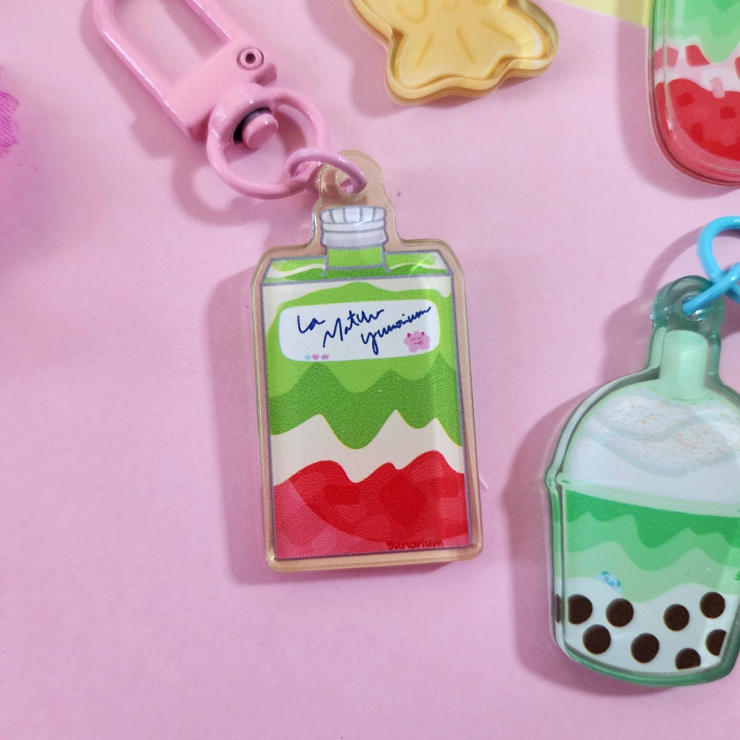 Matcha Menu Keychains