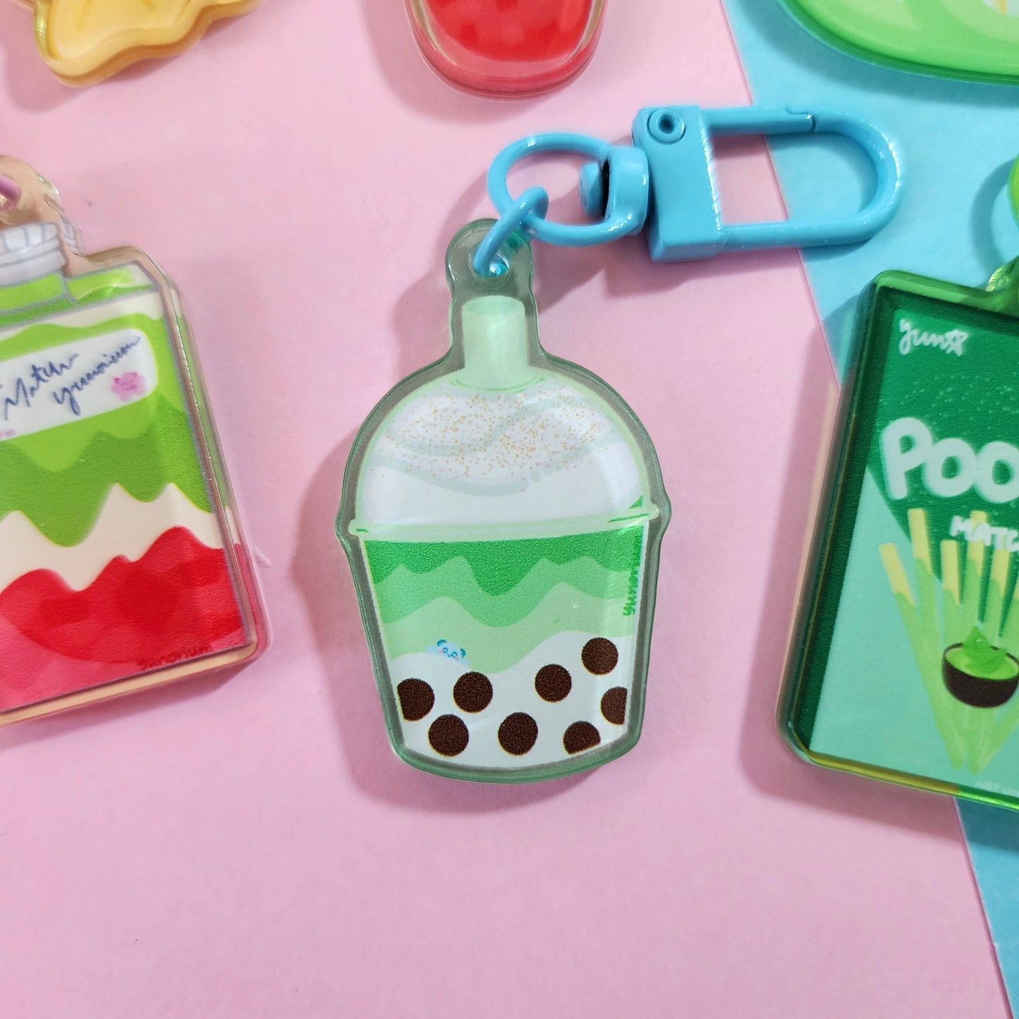 Matcha Menu Keychains