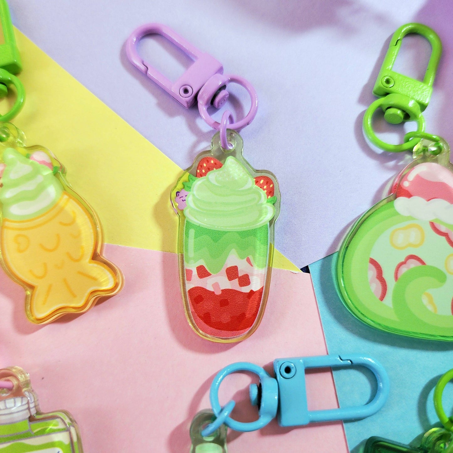 Matcha Menu Keychains