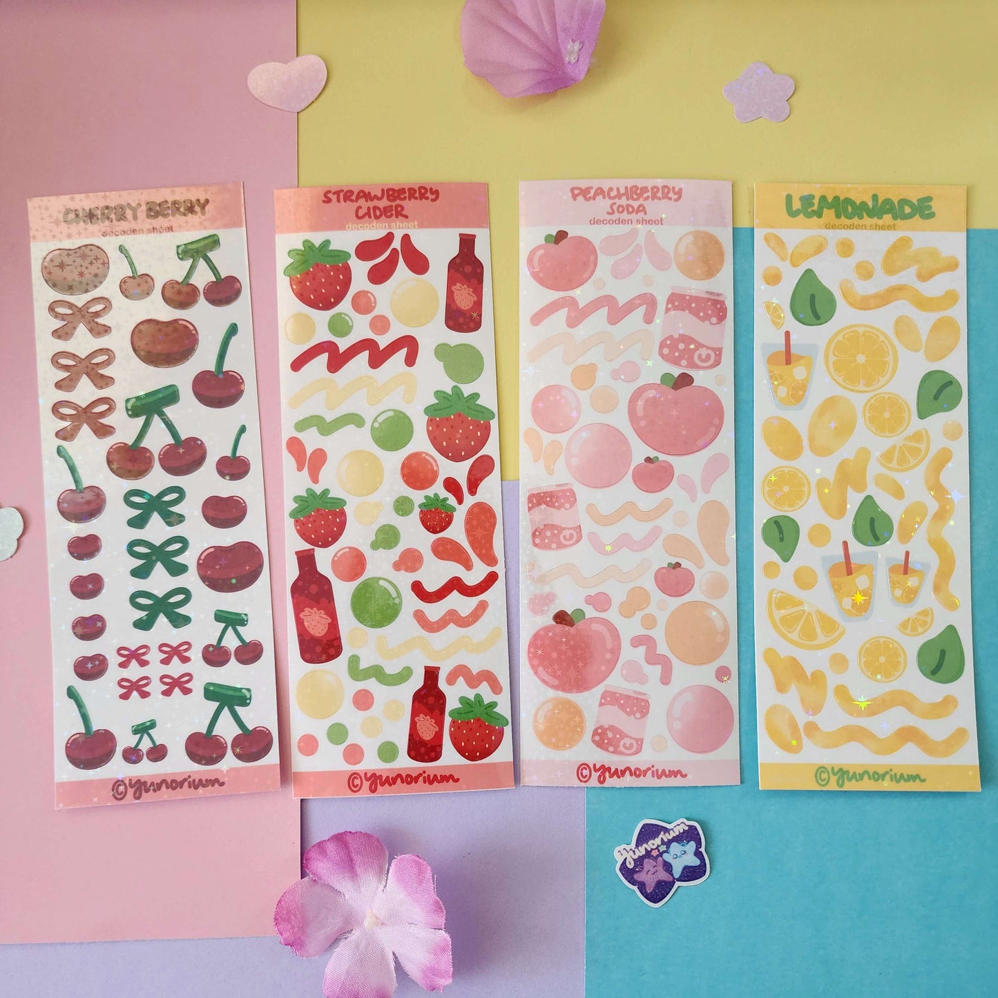 Fruit Decoden Sticker Sheets | Original Design