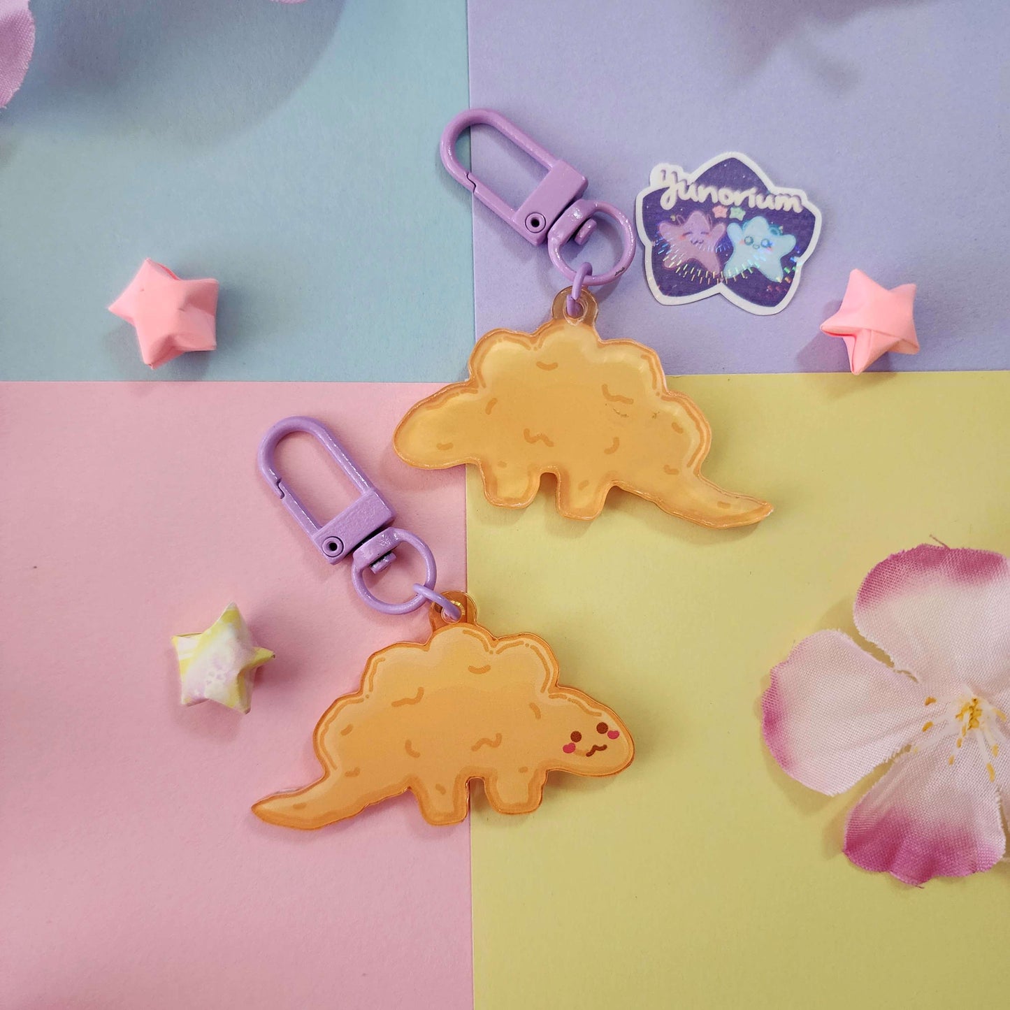 Dino Nuggie Keychains