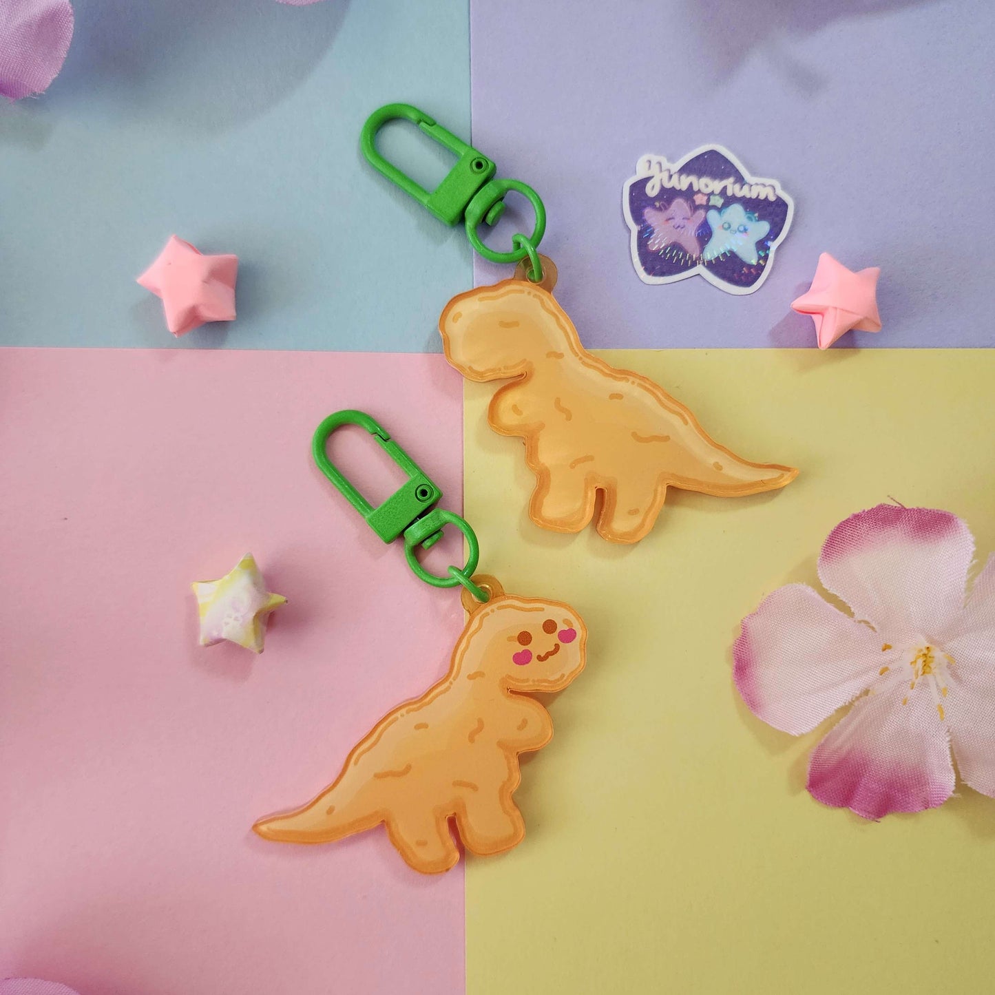 Dino Nuggie Keychains