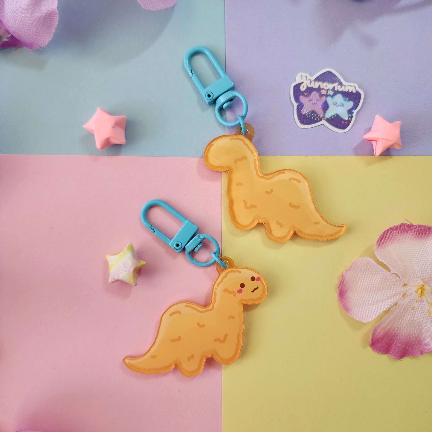 Dino Nuggie Keychains