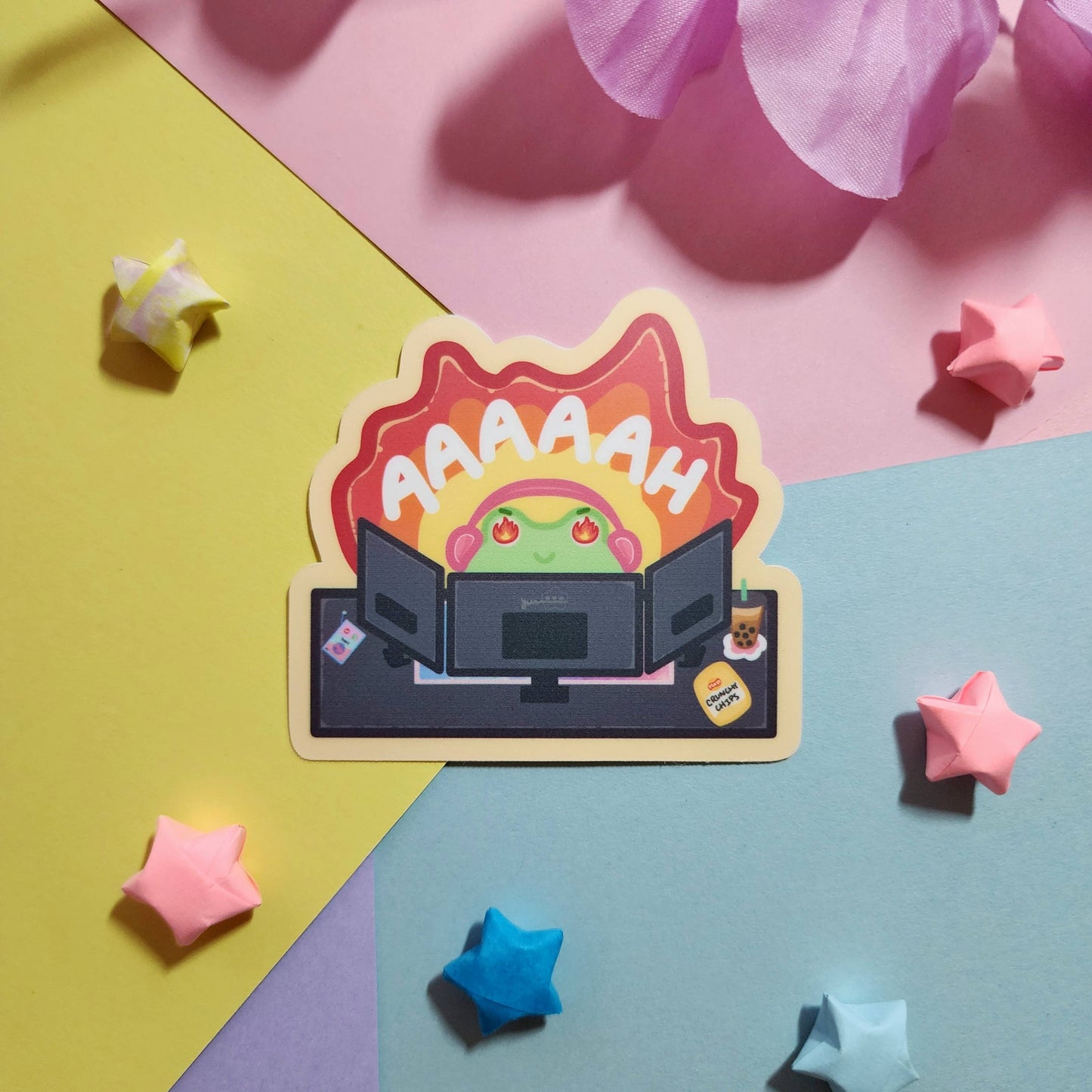 Gaming Frog Marchelle Sticker | Earthian Friends