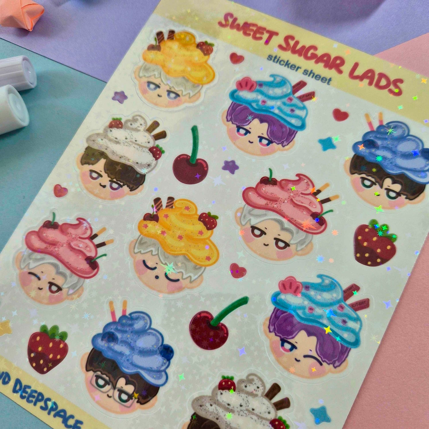 Sweet Sugar LADS Sticker Sheet | Love and Deepspace