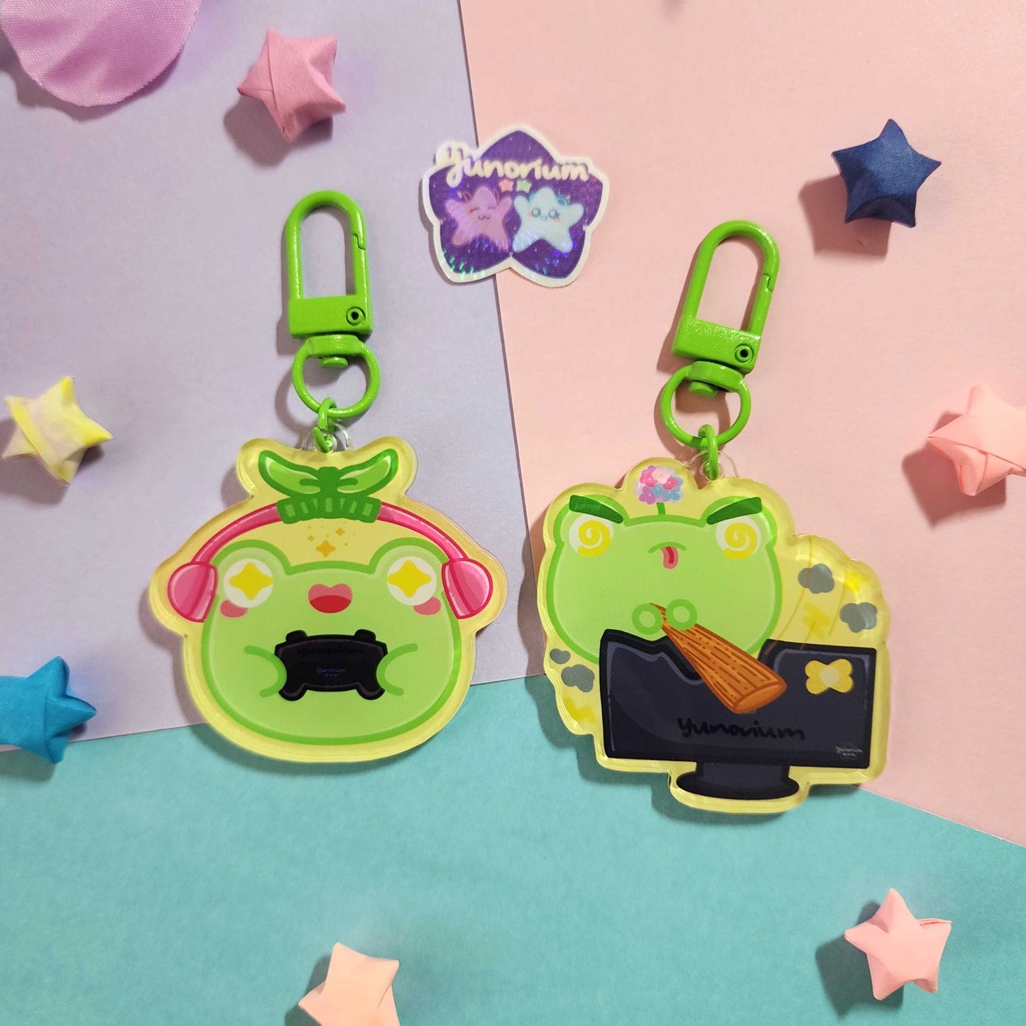 Gamer Frog Marchelle Keychains | Earthian Friends