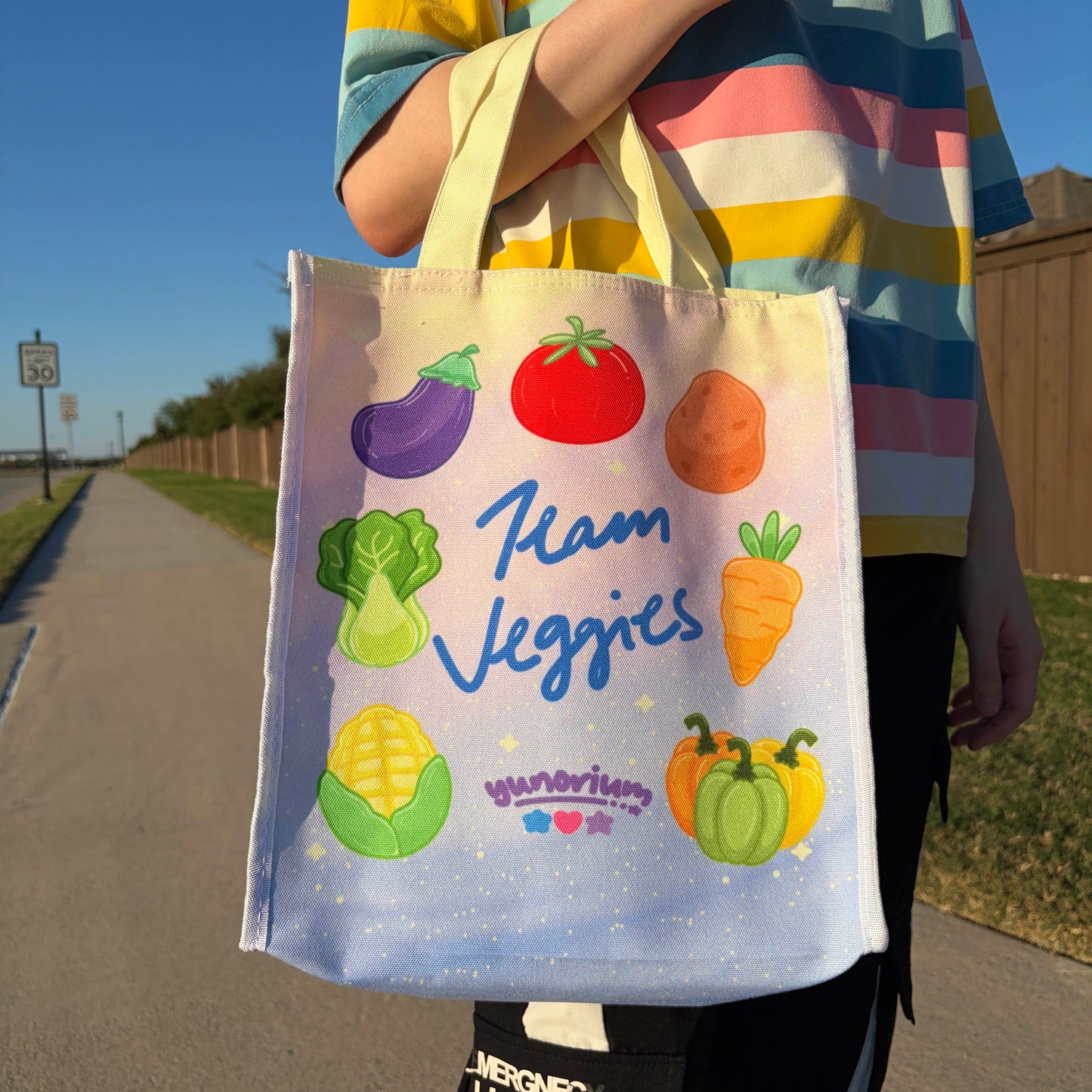 Team Fruits & Team Veggies Shopping Tote Bag