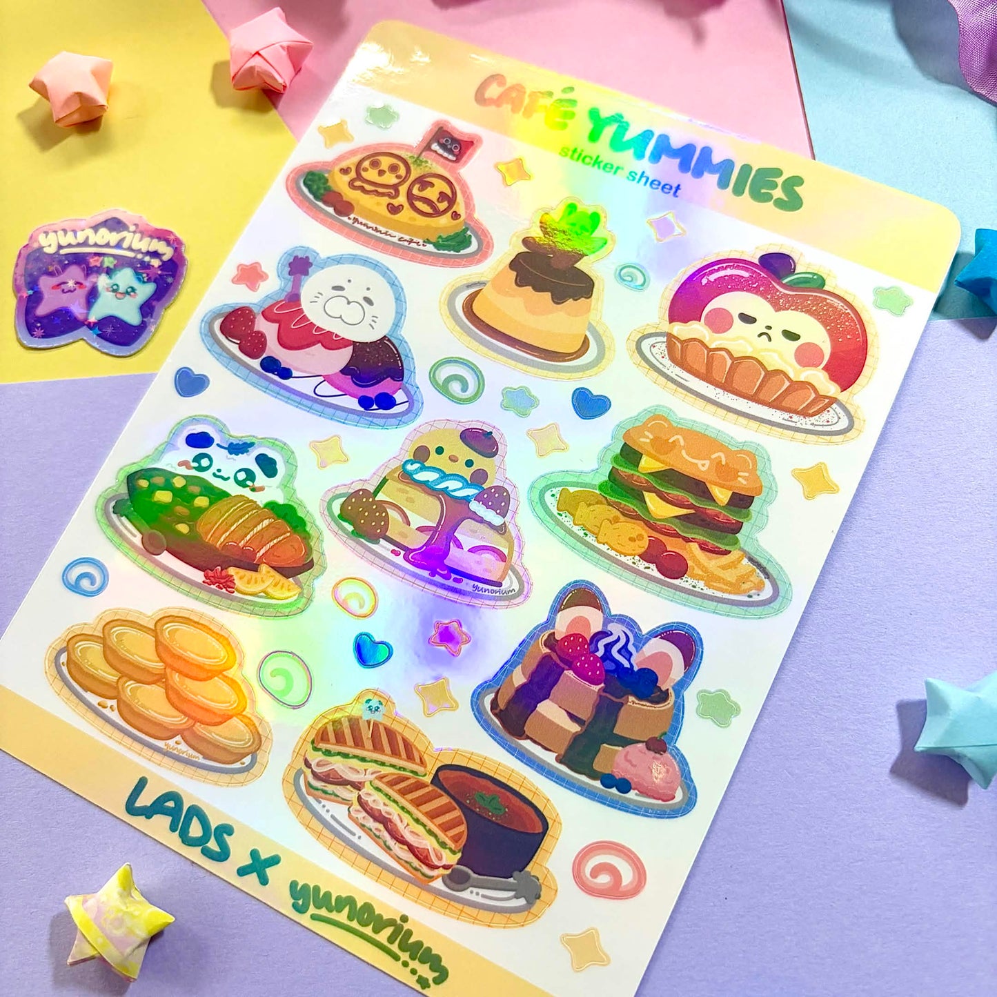 Cafe Yummies Sticker Sheet | Love and Deepspace