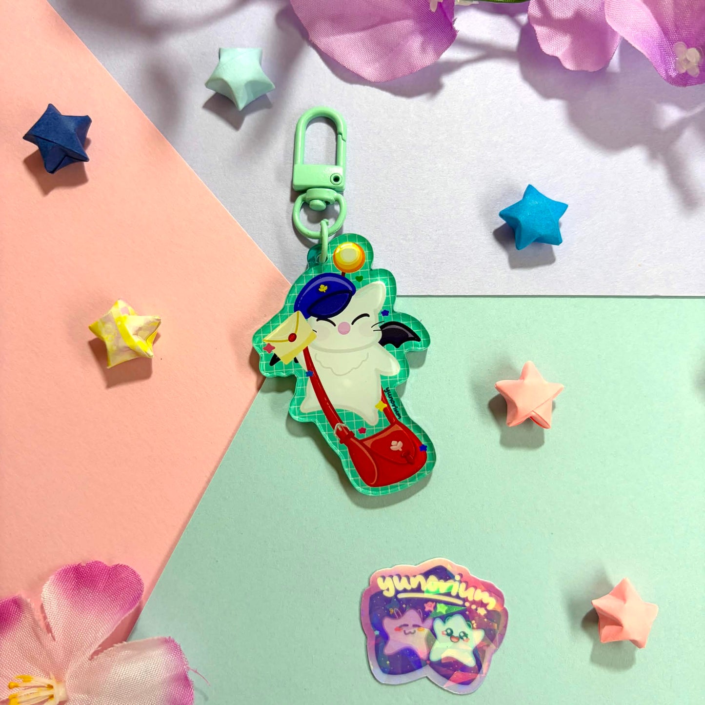 Moogle FFXIV Keychain