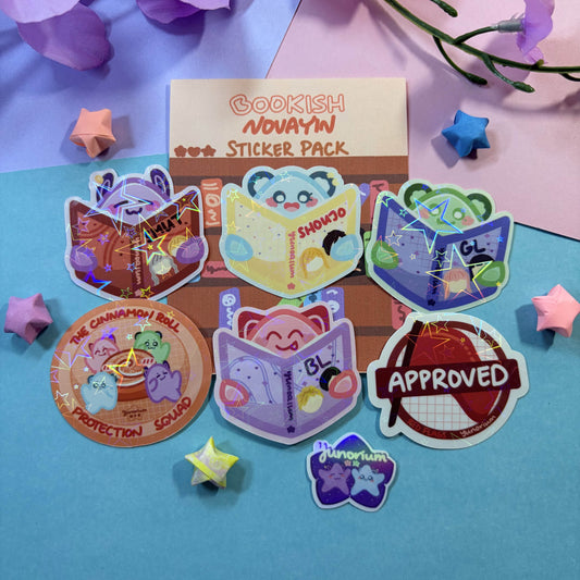 Bookish Novayin Sticker Pack | Novayin Mascots