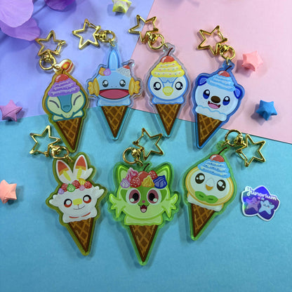 Generations 5-9 Ice Cream Keychains