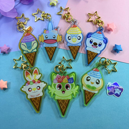 Generations 5-9 Ice Cream Keychains