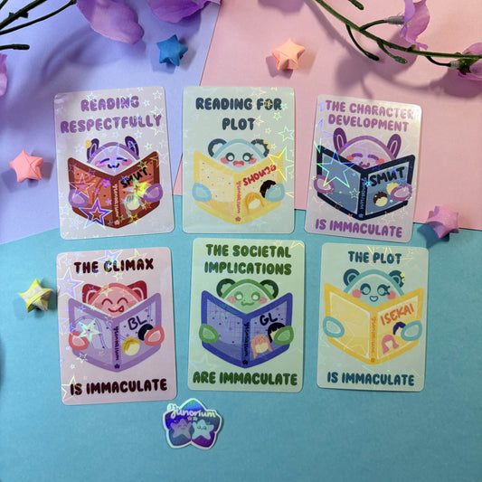 Book Genre Stickers | Novayin Mascots