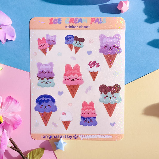Ice Cream Pals Sticker Sheet