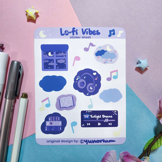 Lo-Fi Vibes Sticker Sheet