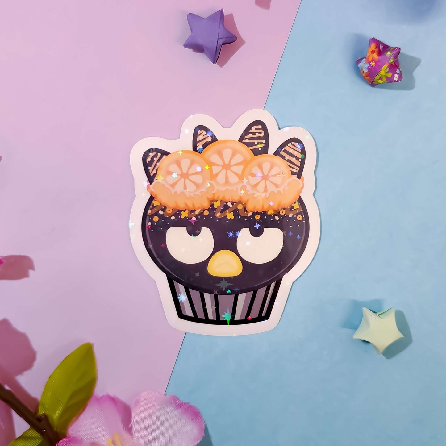 Fruit Character Cupcake Stickers