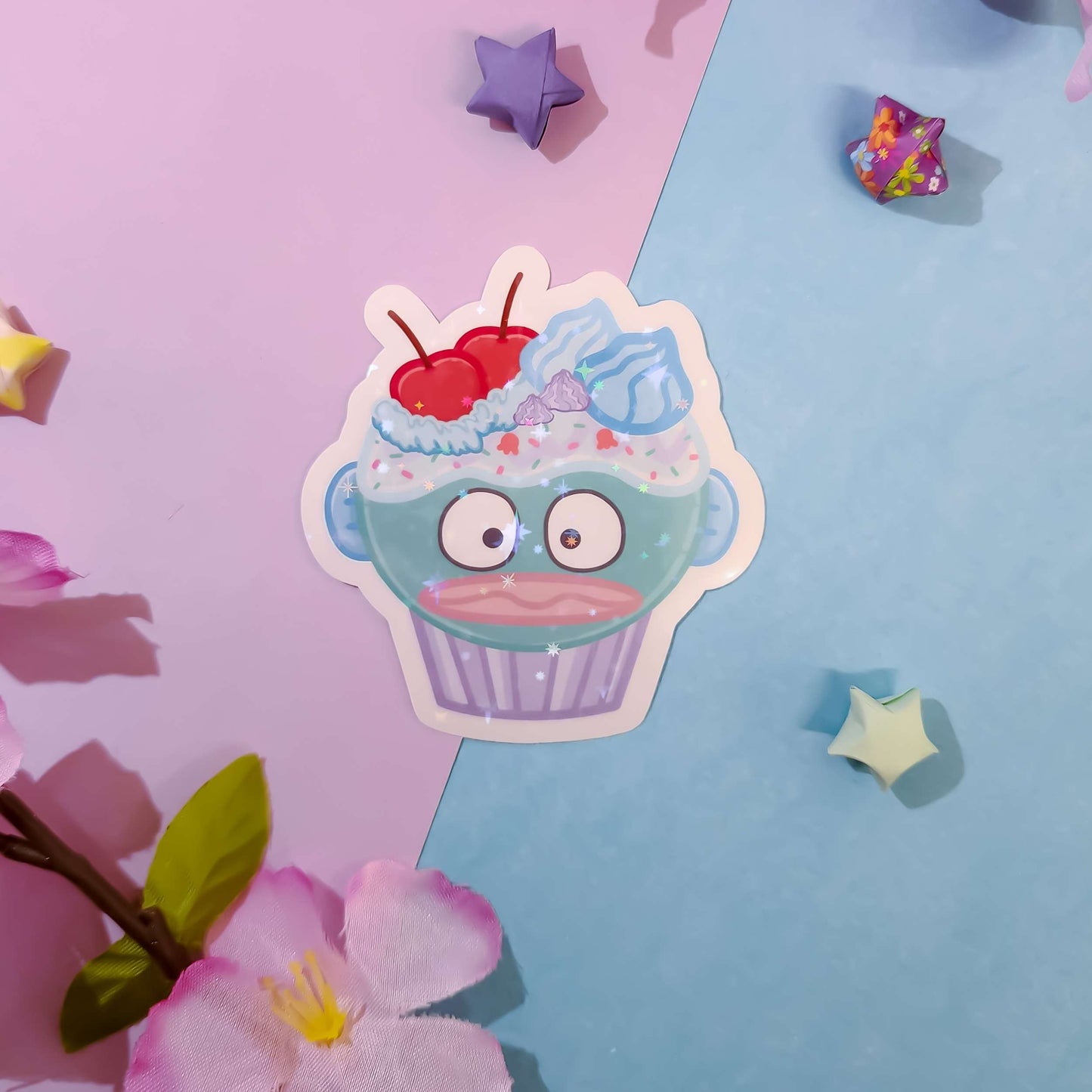 Fruit Character Cupcake Stickers