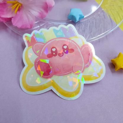 Bubble Jelly Kirby Stickers (Holographic)