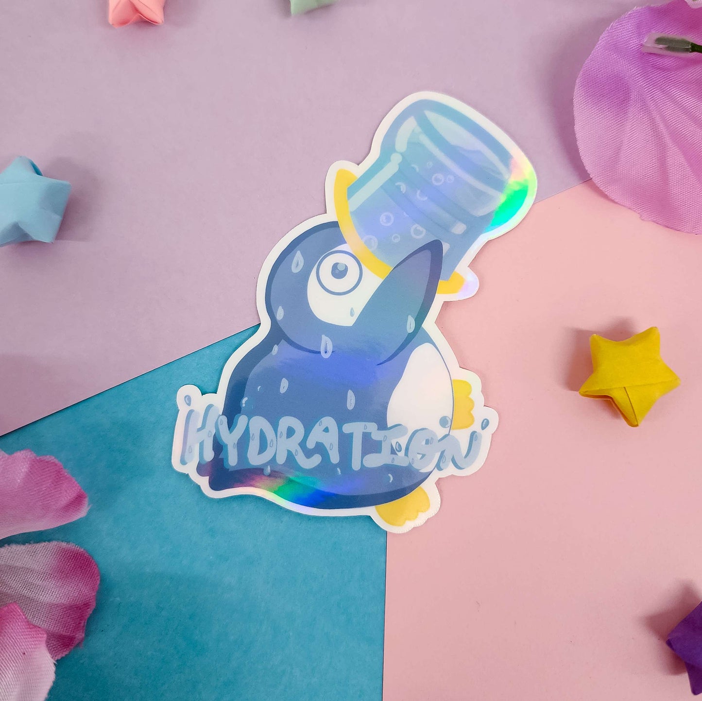 HYDRATION Penguin Stickers