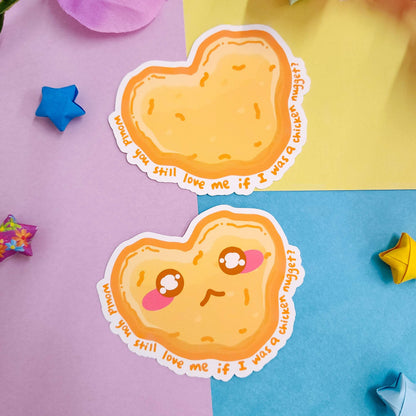 Chicken Nugget Heart Sticker