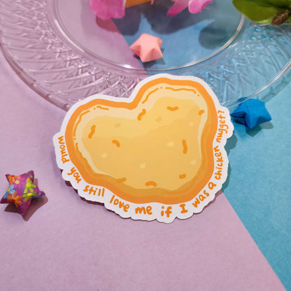 Chicken Nugget Heart Sticker