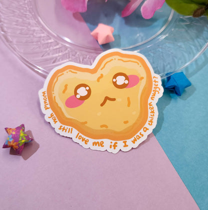 Chicken Nugget Heart Sticker