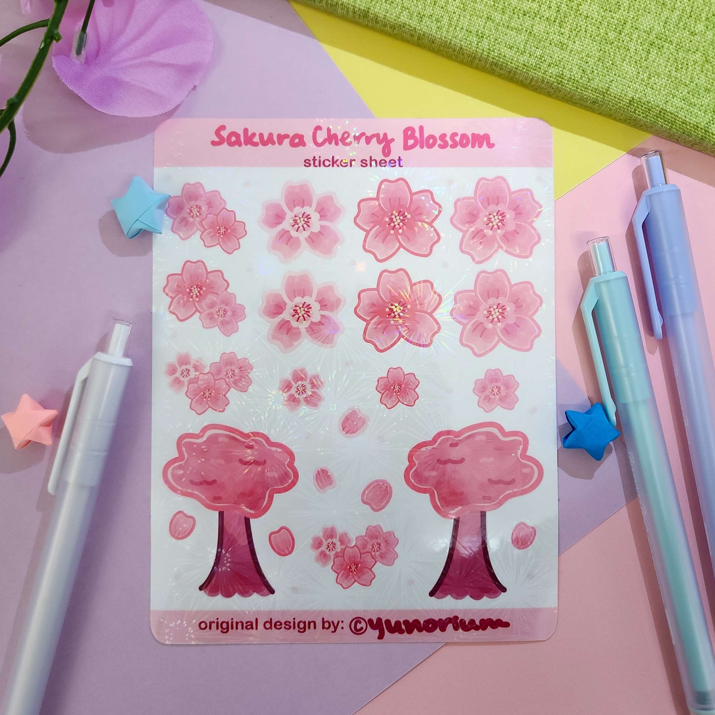 Sakura Cherry Blossom Sticker Sheet