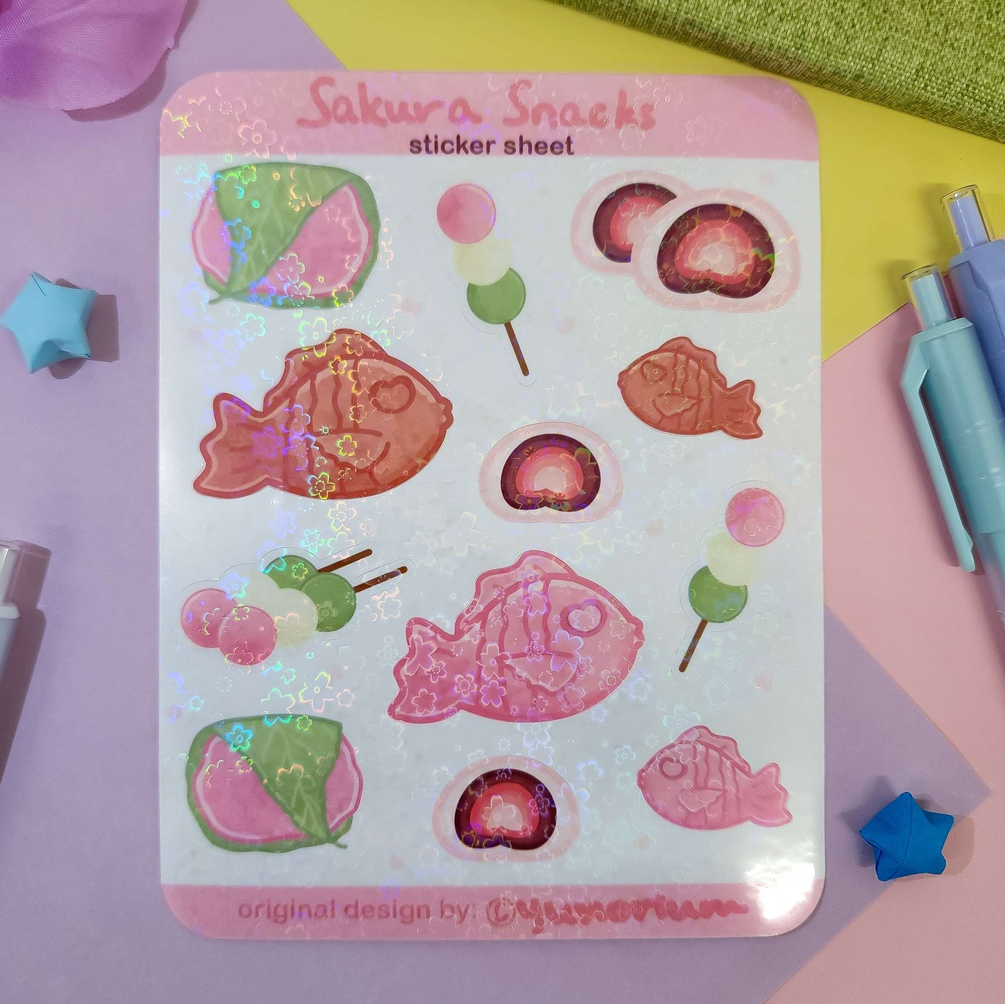 Sakura Snacks Sticker Sheet