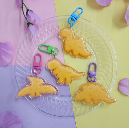 Dino Nuggie Keychains